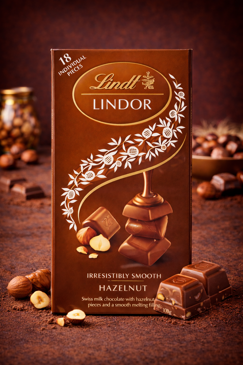 Lindt Lindor Hazelnut 100 Gr