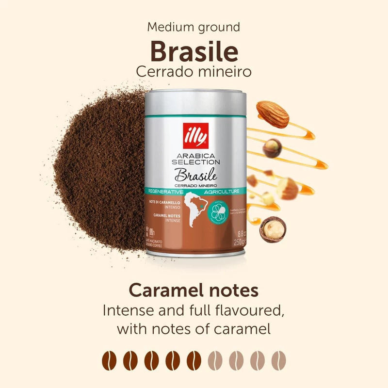 Café en Grano Illy Arabica Selection Brasile Cerrado Mineiro 250g