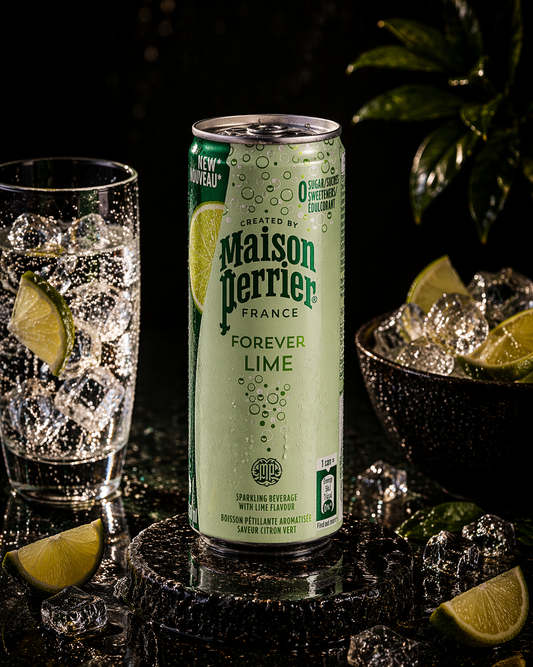 Agua Gasificada Maison Perrier Forever Lime Lata 330 ml