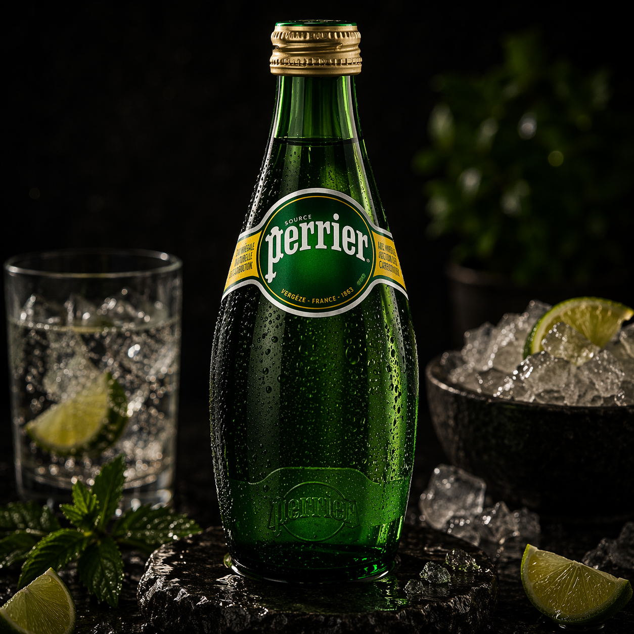 Agua Mineral Perrier con Gas Botella 330 ml