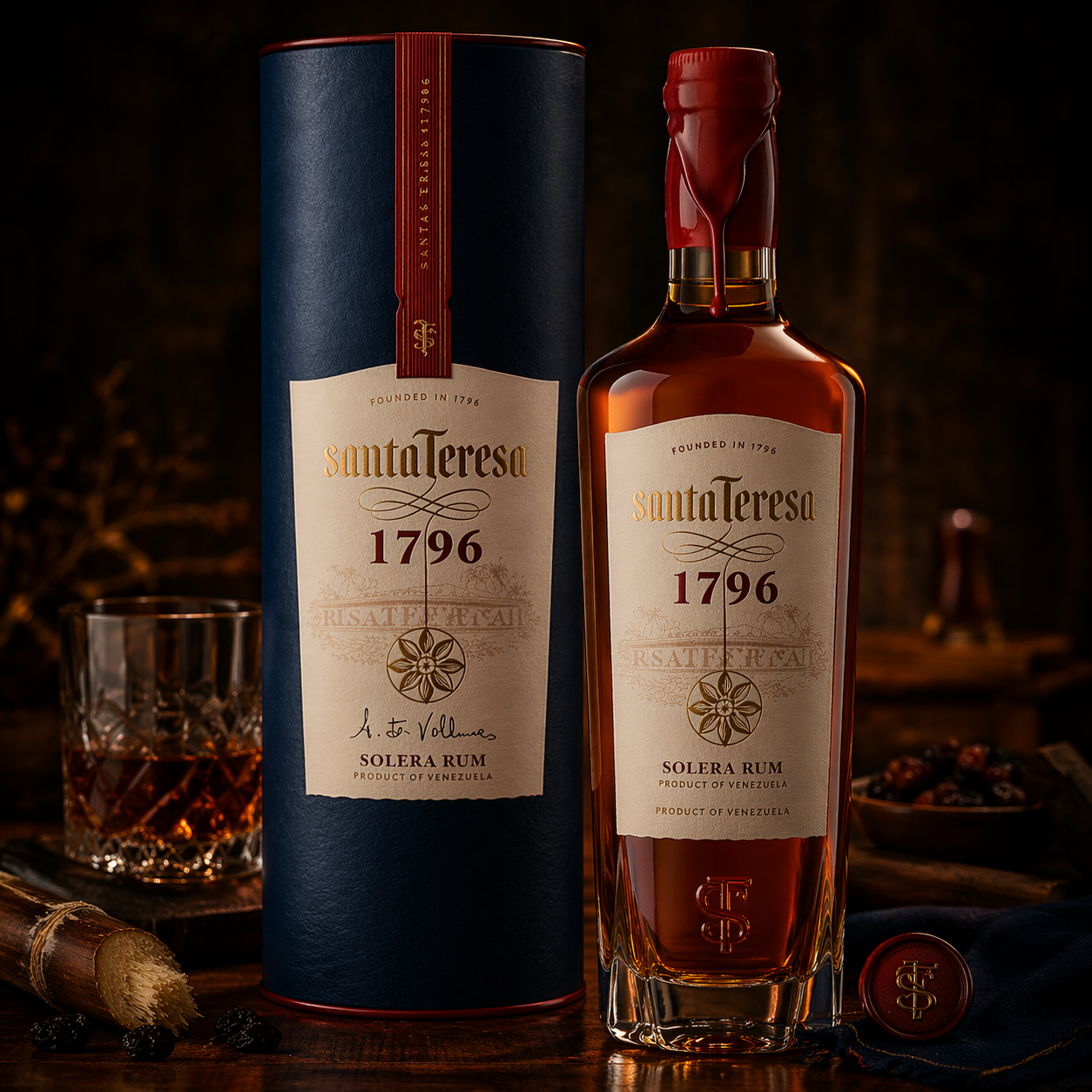 Ron Santa Teresa 1796 Antiguo De Solera 750ml Con Estuche